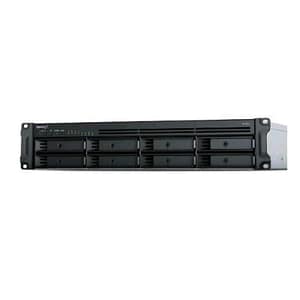 Synology rs1221rp+ nas chassis rack 2u amd ryzen embedded v1500b 2.2ghz ram 4gb-8 bay hdd/ssd 2.5/3.5 colore nero