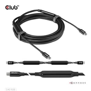 Club3d cavo usb type-c 3.2 gen 2 m-m 5 mt supporta fino a 10gbps/8k 60hz/60watt black