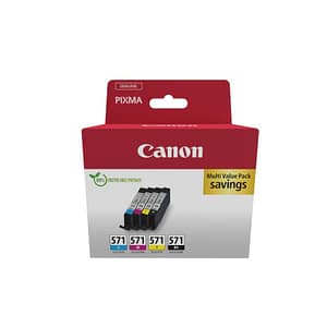 Canon cli-571 multipack c/m/y/bk sec 4 cartucce nero ciano magenta giallo