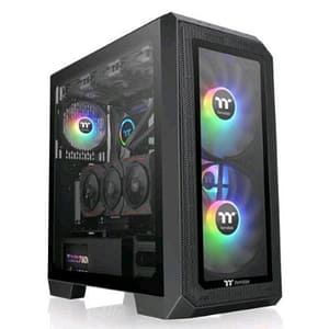 Thermaltake view 300 mx case midi tower pannello in vetro temperato 2 ventole 200mm + 1 ventola 120mm preinstallate black