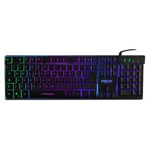 Tastiera gaming noua yelena semi-meccanica retroilluminazione rgb 105 tasti (12 multimediali) layout it