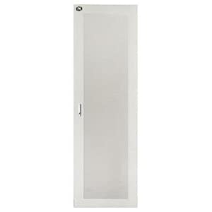 Link porta in metallo traforata grigia per armadi 32u larghezza 600mm con serratura