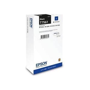Epson t7561 durabrite cartuccia inchiostro nero taglia l 50 ml per wf-8090, wf-8590 2.500 pagine