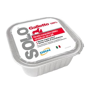 DRN Solo Galletto Umido per Cani e Gatti Peso Confezione 300 g