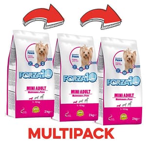 Forza10 Mini Adult Maintenance al Pesce Peso Confezione 2 Kg – KIT 3x