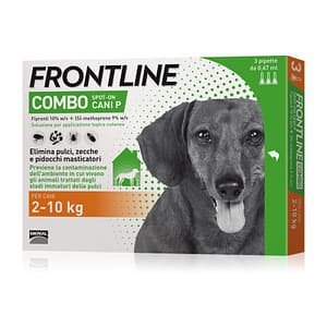 Frontline Combo da 2 a 10kg per Cani Taglia Da 2 a 10 Kg – 3 pip.