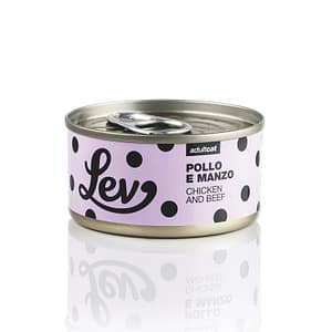 Lev al Pollo e Manzo in Lattina per Gatti Peso Confezione 70 g – KIT 6x