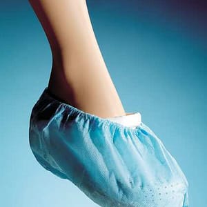 Soprascarpe antiscivolo azzurro in TNT traspirante – 100 pezzi