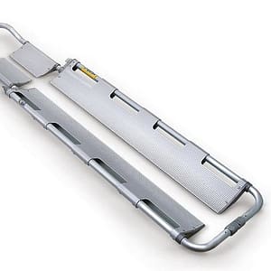 Barella atraumatica a cucchiaio anodizzata grigia con tronco/testa