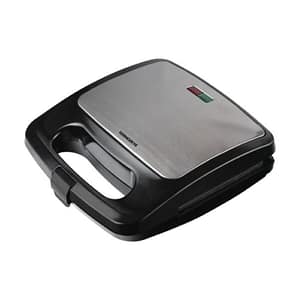 Termozeta piastra da cucina tostiera in acciaio inox 750 w nero silver