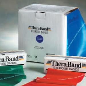 FASCIA ELASTICA THERA-BAND 22,85 m. x 10 cm – LATEX FREE – BLU