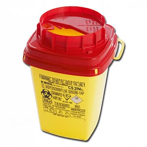 Contenitore rifiuti taglienti linea cs – 3 litri – conf. 50 pz.