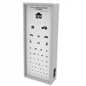 Ottotipo luminoso pediatrico – 3 metri