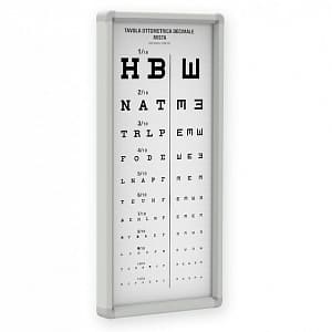 Ottotipo non luminoso decimale misto – 3 metri