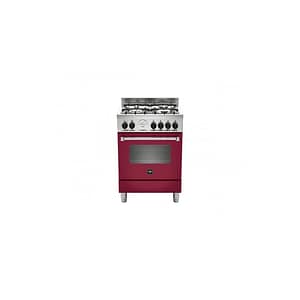 La Germania Cucina a GasAMN664EVIT 4 Fornelli con Forno Elettrico da 60 cm Rosso#CONSEGNA IN 3 SETTIMANE##CONSEGNA IN 3 SETTIMANE#