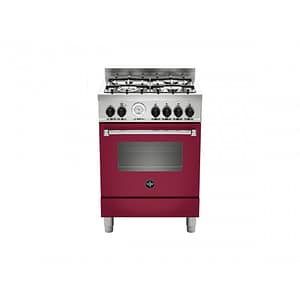 La Germania Cucina Combi AMN664GVIT 4 Fornelli con Forno da 60 cm Rosso#CONSEGNA IN 3 SETTIMANE##CONSEGNA IN 3 SETTIMANE#