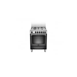 Bertazzoni La Germania AMN664ENEV Cucina Gas 4 Fornelli con Forno Elettrico da 60 cm Nero#CONSEGNA IN 3 SETTIMANE##CONSEGNA IN 3 SETTIMANE#