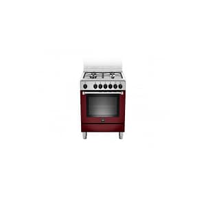 Bertazzoni La Germania AMN664EVIV Cucina Gas 4 Fornelli con Forno Elettrico da 60 cm Rosso#CONSEGNA IN 3 SETTIMANE##CONSEGNA IN 3 SETTIMANE#