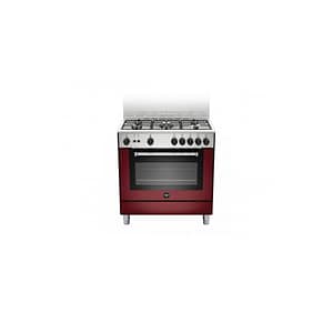 La Germania AMN855GVIV Cucina Gas 5 Fornelli con Forno Bordeaux, Acciaio inossidabile#CONSEGNA IN 3 SETTIMANE##CONSEGNA IN 3 SETTIMANE#