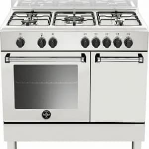 La Germania AMN9P5EBV Cucina Gas 5 Fornelli con Forno Elettrico da 90 cm Bianco#CONSEGNA IN 3 SETTIMANE##CONSEGNA IN 3 SETTIMANE#