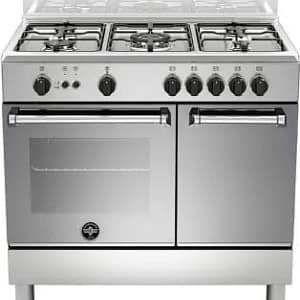 LA GERMANIA Cucina AMN9P5GXV a Gas 5 Fuochi Forno a Gas Larghezza x Profondità 90×60 cm Classe energetica A colore Inox – #CONSEGNA IN 3 SETTIMANE##CONSEGNA IN 3 SETTIMANE#