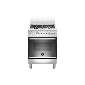 La Germania FTR664EXV Cucina Gas 4 Fornelli con Forno Elettrico da 60 cm Nero, Acciaio inossidabile#CONSEGNA IN 3 SETTIMANE##CONSEGNA IN 3 SETTIMANE#