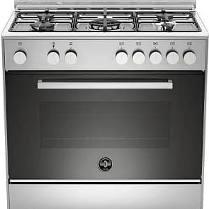 LA GERMANIA Cucina a Gas 5 Fuochi Forno Elettrico Multifunzione con Grill Larghezza x Profondità 80×50 cm colore Inox – FTR855EXV Serie Futura#CONSEGNA IN 3 SETTIMANE##CONSEGNA IN 3 SETTIMANE#