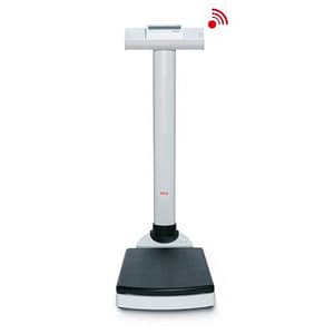 Bilancia pesapersone digitale wireless a colonna grande portata con funzione BMI SECA 704