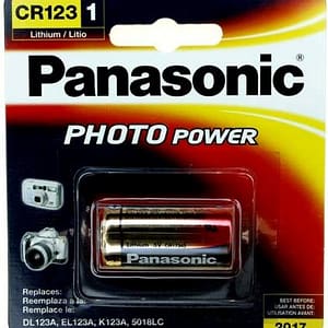 CR123 PANASONIC POWER – LITIO – BLISTER 1 PILA