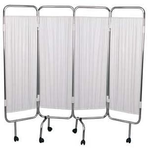 PARAVENTO A 4 ANTE IN TUBO DI ACCIAIO