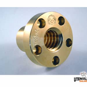 Chiocciola in bronzo madrevite flangiata MBF trapezoidale dx/sx