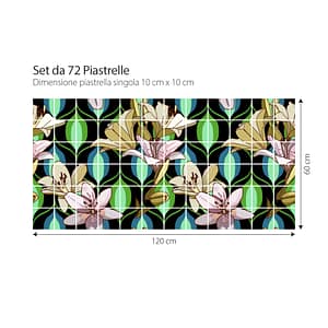 Arti floreali | Adesivi per piastrelle