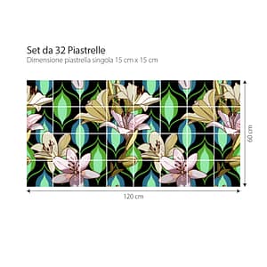 Arti floreali | Adesivi per piastrelle