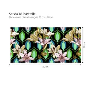 Arti floreali | Adesivi per piastrelle