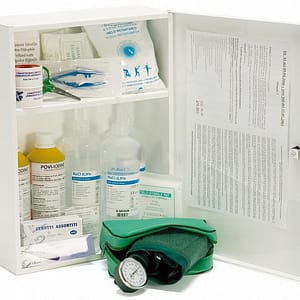 Armadietto di Pronto Soccorso in metallo METALMED AB – Allegato 1 per piugrave; di 3 Lavoratori