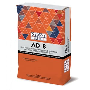 Adesivo Fassa AD8 bianco o grigio (Sacco da 25 Kg)