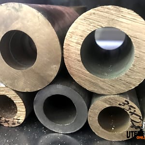 Barre tonde forate in bronzo estruso UNI 7013-8 30×20 100mm