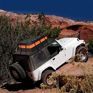 Costway Borsa per bagagli impermeabile da 424L per tutti i veicoli, Borsa morbida con serratura a combinazione Arancione