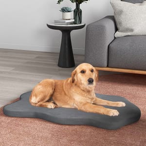 Costway Cuscino per cani impermeabile, Cuscino ortopedico per cani con supporto in memory foam copertura rimovibile Grigio