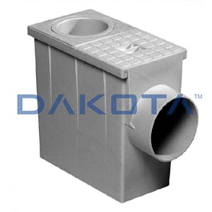 Pozzetto pluviale Dakota Sifonato Dimensioni: 235 x 125 x 220 mm Diam 80/100