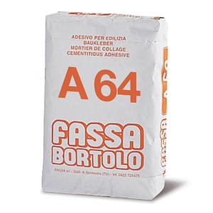 Rasante Fassa A64 a base di calce e cemento bianco (Sacco da 25 Kg)