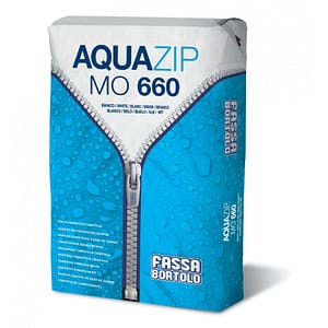 Impermeabilizzante Fassa Aquazip MO660 bianco e grigio ( Sacco da 25 Kg)