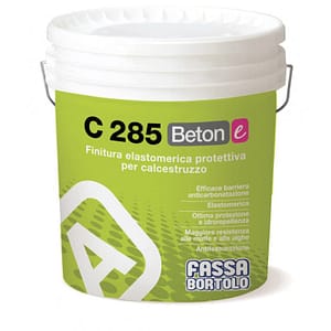 Finitura Fassa C285 BETON-E elastomerica protettiva per calcestruzzo bianco (Secchio da 14 lt)