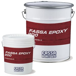 Adesivo epossidico Fassa Epoxy 200 (Componente A 4 Kg + Componente B 1 Kg)