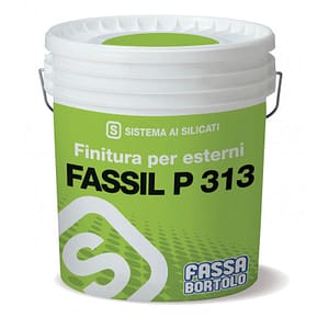 Idropittura Fassa FASSIL P313 minerale ai silicati liscia bianca (Secchio da 5 e 14 lt)