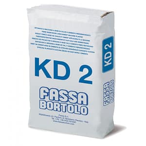 Intonaco cementizio Fassa KD2 fibrorinforzato (Sacco da 25 Kg)