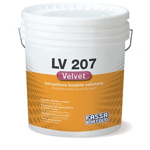 Idropittura Fassa LV207 VELVET superlavabile vellutata bianco (Secchio da 4 e 14 lt)
