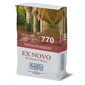 Bio-malta Fassa di allettamento 770 muratura a base di calce idraulica naturale NHL 3,5 (Sacco da 25 kg)