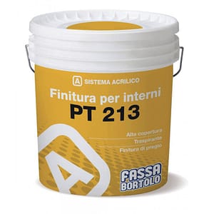 Idropittura Fassa PT213 ad alta copertura bianco (Secchio da 5 e 14 lt)
