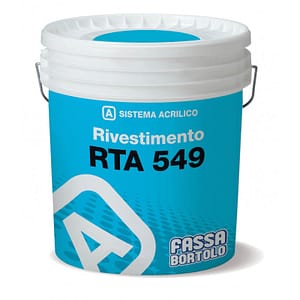 Rivestimento Fassa RTA549 acrilico idoneo per superfici termo coibentate (Secchio da 25 Kg)